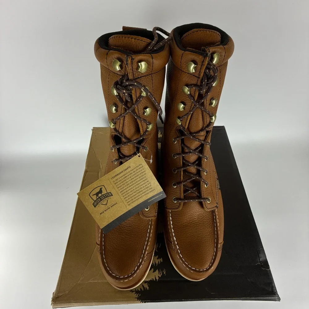Irish Setter Wingshooter 896 Brown Leather Boots‎ Mens 11 E2 Waterproof 400g